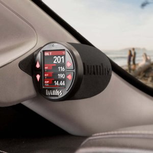 GMC 3500 Gauge Pod - Banks Power - iDash Stealth Pod Mount - Natural Black - `15-`19